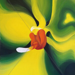 Orchid Abstract Yellow