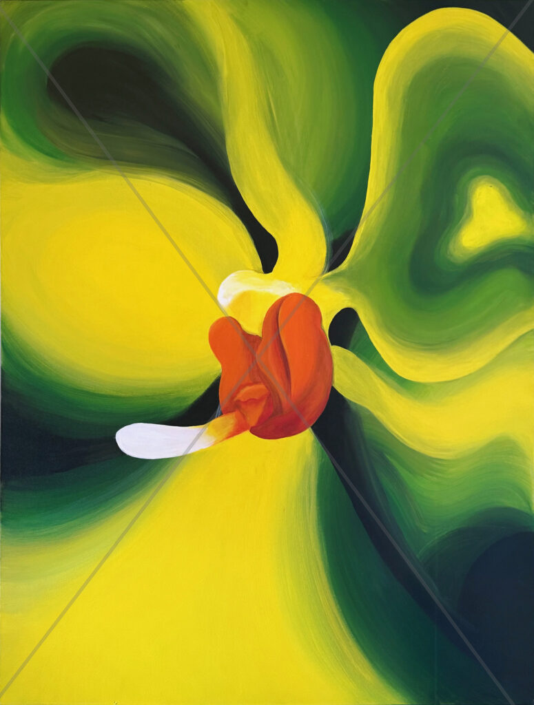 Orchid Abstract Yellow