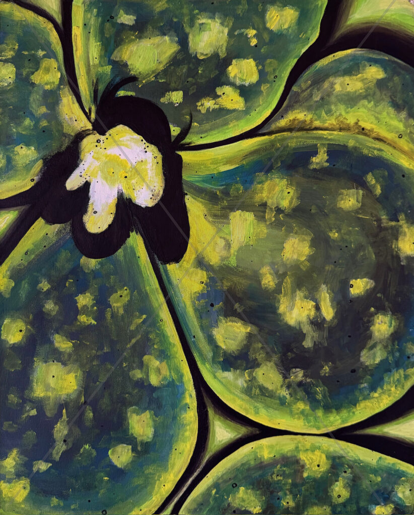 Orchid Abstract Green