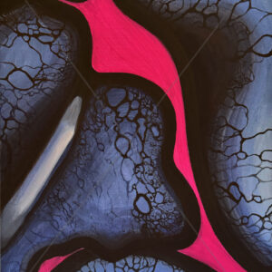Orchid Abstract Blue
