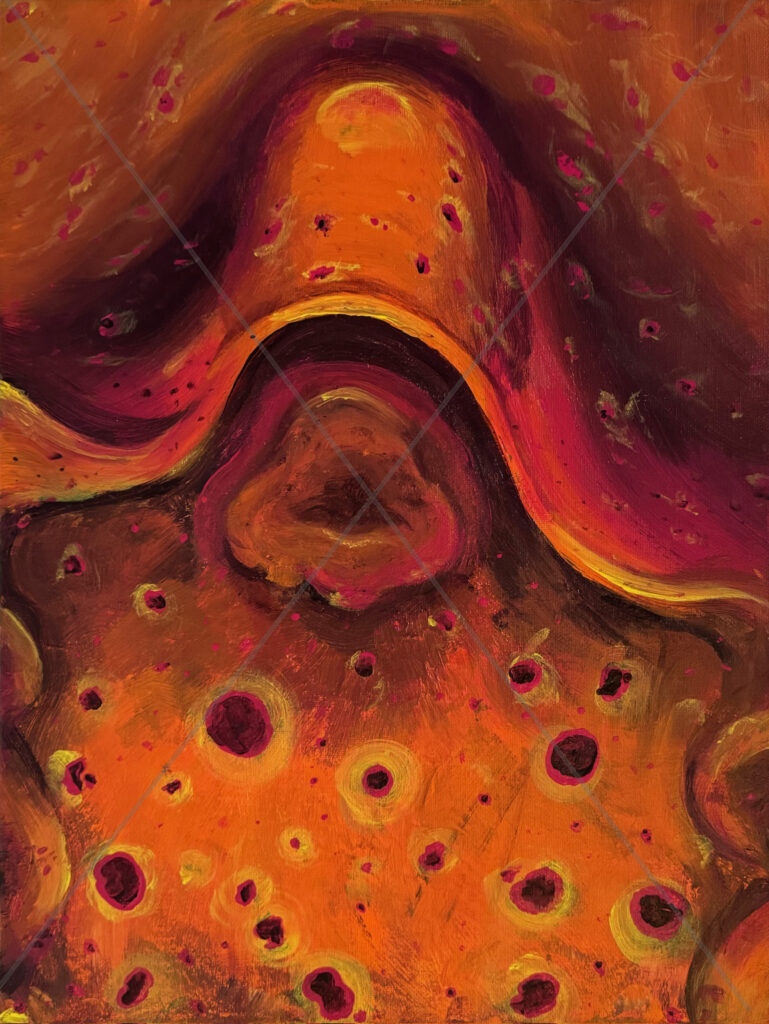 Orchid Abstract Orange